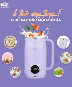 Alternative view of Máy làm sữa hạt UNIE UMB06, 6 chức năng xay nấu, chất liệu inox 304-600ml