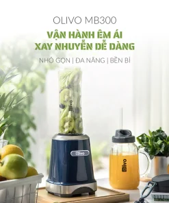 Alternative view of Máy Xay Sinh Tố OLIVO MB300 – 2 Cốc Linh Hoạt, Xay Đá Bào, Sinh Tố, Smoothie – Dung Tích 600ML