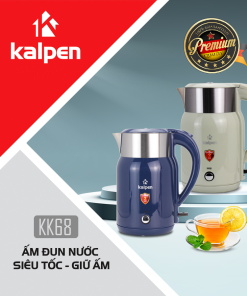 Alternative view of Ấm Đun Nước Siêu Tốc Kalpen KK68, 1800ml Công Suất 2200W, cơ chế giữ ấm 70 độ tiện lợi.