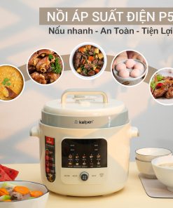 Alternative view of Nồi áp suất điện tử lòng nồi inox dung tích 6L Kalpen P5, Bảo hành 2 năm Chống cháy nổ an toàn