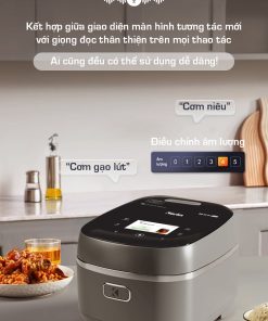 Alternative view of Nồi Cơm Điện Cao Tần KARLIN IH4000 PRO – Lòng Nồi INOX 316L Vân Lục Giác Cao Cấp, Công Nghệ Nấu Cao Tần, Tích Hợp Màn Hình TFT Tương Tác Mới, Hiện Đại, Cao Cấp