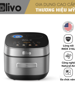 Nồi Cơm Điện Cao Tần OLIVO RC900IH – Lòng Nồi INOX 316L Cao Cấp, Công Nghệ Cao Tần Giữ Trọn Dinh Dưỡng, Bảng Điều Khiển Oled Sống Động, Hiện Đại, Cao Cấp