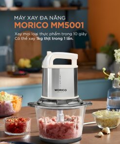 Alternative view of Máy Xay Thịt Đa Năng MORICO MM5001 | 2 Cối 2L & 3L, 2 Bộ Lưỡi Dao Inox, Xay Mịn Nhanh Chóng