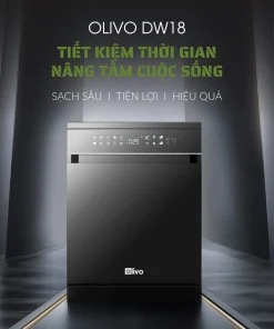 Alternative view of Máy Rửa Bát OLIVO DW18 – 3 Giỏ Linh Hoạt – Tải Trọng 18 Bộ Bát Đĩa – Sấy Turbo EcoDry – Rửa Hydro360 Wash -16 Chương Trình – Khử Khuẩn UV