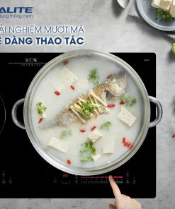 Alternative view of Bếp từ đôi KALITE KDI72 mặt kính sang trọng an toàn dễ vệ sinh