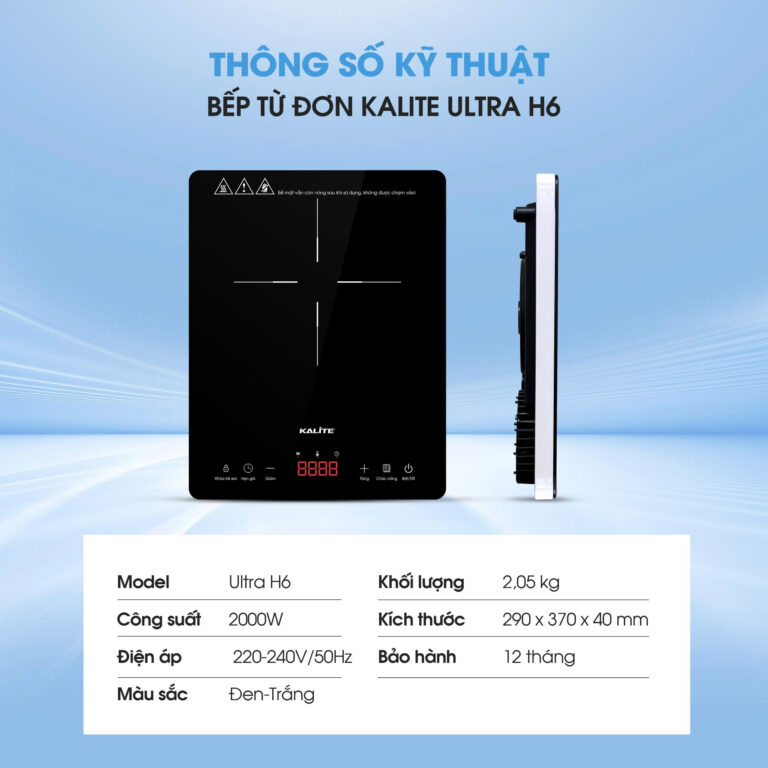Bếp từ đơn Kalite Ultra H6 - Ảnh 9