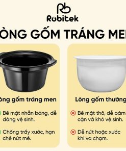 Alternative view of NỒI NẤU CHẬM ROBITEK RB3000 3L – Hầm Cháo Ninh Xương Cho Gia Đình